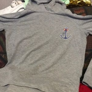 Gray long sleeved anchor shirt